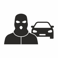 Car theft icon