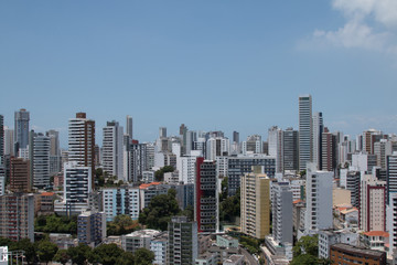 Fototapeta na wymiar View of buildings in the city of Salvador Bahia Brazil