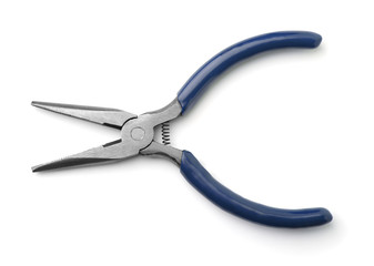 Top view of long nose pliers
