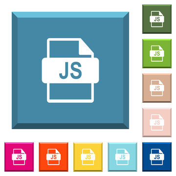 JS file format white icons on edged square buttons