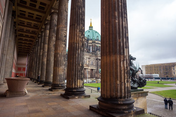 Beautiful view of historic Berlin Cathedral (Berliner Dom) at famous Museumsinsel (Museum Island) © k_samurkas