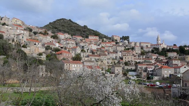 Island Lastovo and historical town Lastovo, Dalmatia, Croatia