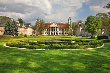 Fototapeta na wymiar Zamoyski Palace in Kozlowka. Lubartow County. Lublin Voivodeship. Poland