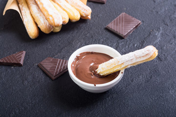 Spanish and mexican dessert churros