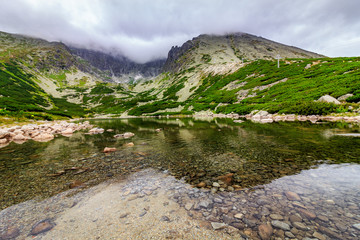 Fototapeta premium Mountain lake in High Tatras