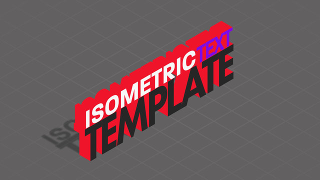 Isometric Text Title