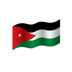Jordan flag, vector illustration