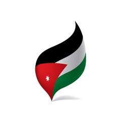 Jordan flag, vector illustration