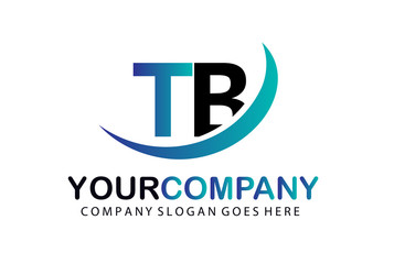 Fototapeta premium Initial Letter TB Logo Concept