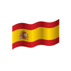spain flag, vector illustration