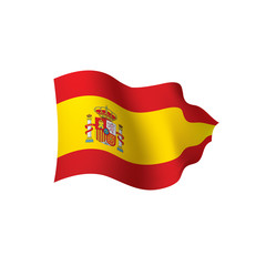 spain flag, vector illustration