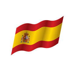 spain flag, vector illustration