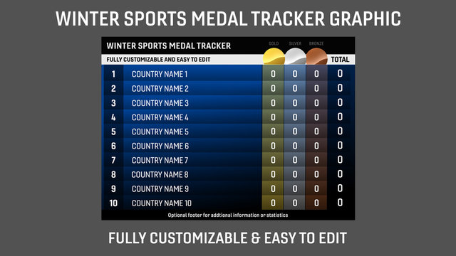Winter Sports Medal Tracker