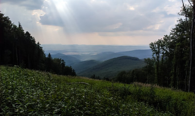 Landscape of Slovakia country side in Autumn