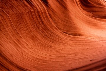 red sandstone formations at antelope canyon