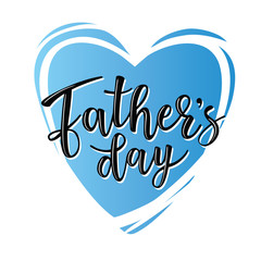 'Father's day' lettering poster