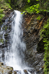 Fototapeta premium small, beautiful waterfall in the Carpathians