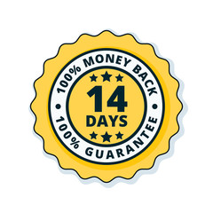 Fototapeta premium 14 Days Money Back illustration