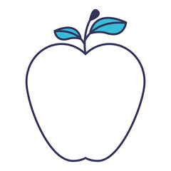 apple fresh fruit icon vector illustration design