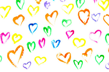 Abstract Valentine's Day hearts.