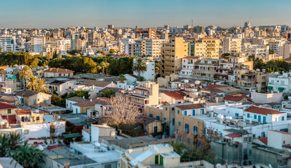 View over northern part of Nicosia. Cyprus