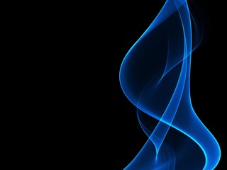 Naklejka premium Abstract blue waves background. Template design 