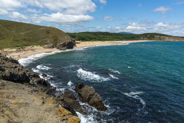 A beach at the mouth of the Veleka River, Sinemorets village, Burgas Region, Bulgaria