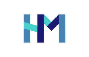 HM Ribbon Letter Logo