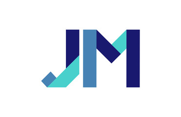 JM Ribbon Letter Logo