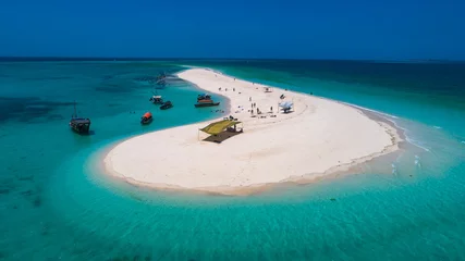 Photo sur Plexiglas Zanzibar Banc de sable près de Stone Town. Zanzibar, Tanzanie.