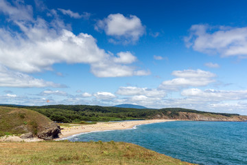 A beach at the mouth of the Veleka River, Sinemorets village, Burgas Region, Bulgaria