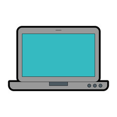 laptop computer isolated icon vector illustration design