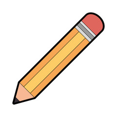 pencil school isolated icon vector illustration design
