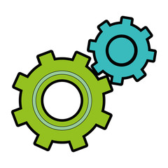 gears machinery isolated icon vector illustration design