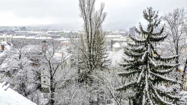 budapest snow