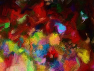 Abstract art background. Oil painting on canvas. Color texture. Fragment of artwork. Spots of oil paint. Brushstrokes of paint. Modern art. Contemporary art. Colorful canvas.