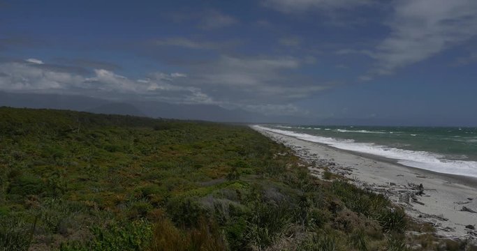New Zealand Wild west coast beach Ancient