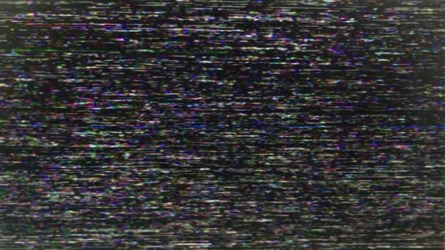 TV Static VHS with Green