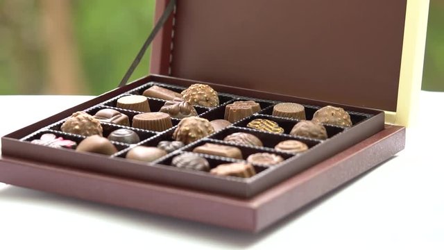 A box of Valentine's Day Chocolates candies boc