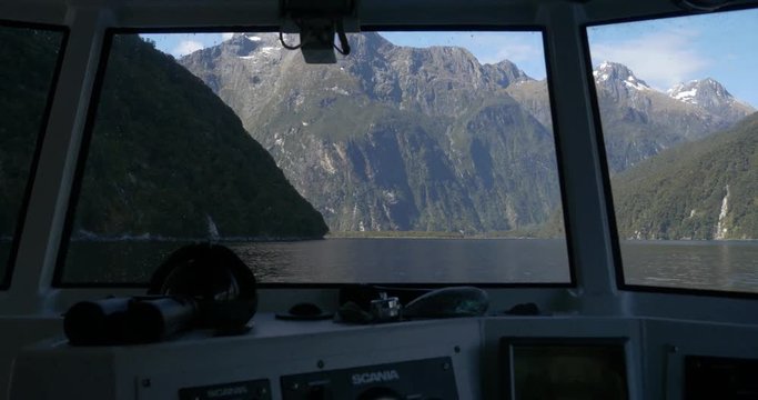 New Zealand Milford Sound by boat