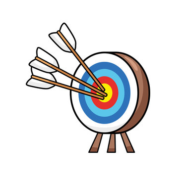 Target with arrows icon isolated.