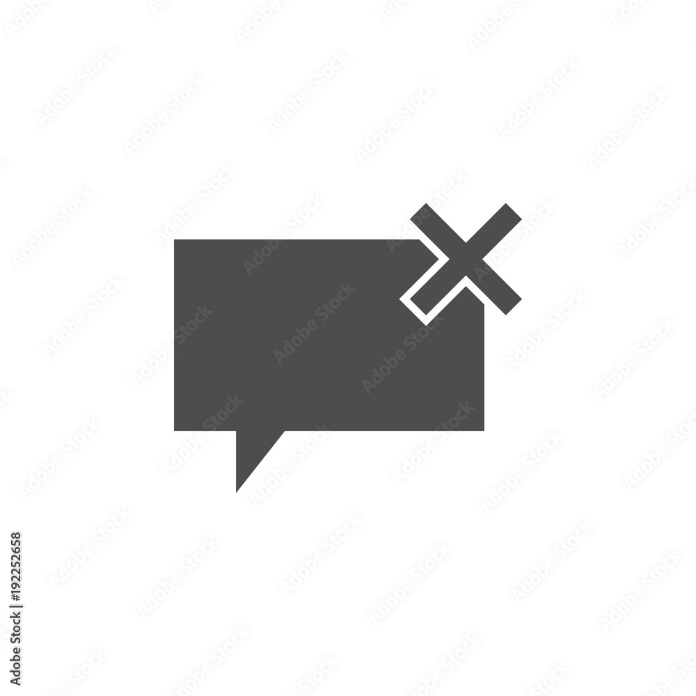 Poster bubbles of communication with the critic icon. elements of web icon. premium quality graphic design 
