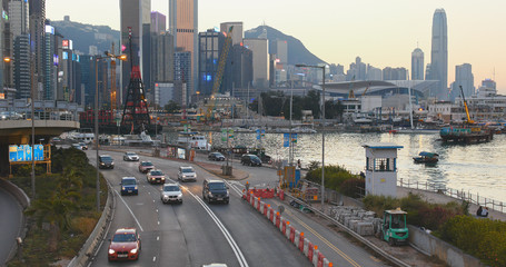 Obraz premium Hong Kong Causeway Bay at night