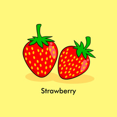 strawberry cartoon illustration