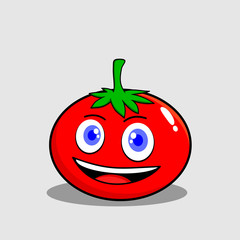 tomato character mascot illustration