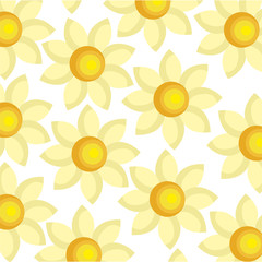 cute flowers pattern background vector illustration design