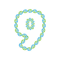 9 Dna Letter Logo Icon Design