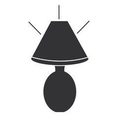 bedroom lamp isolated icon vector illustration design