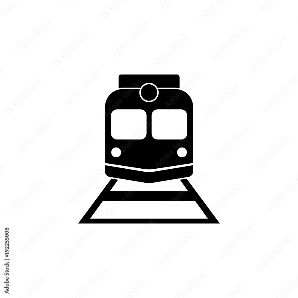 Poster train view from the front icon. element of logistic for mobile concept and web apps. icon for websit