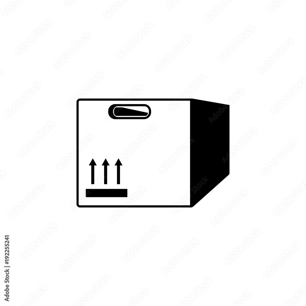 Poster packing box icon. element of logistic for mobile concept and web apps. icon for website design and d